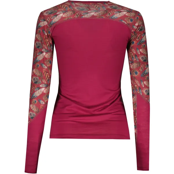  Női termo felső SENSOR MERINO IMPRESS 21200019 LILA/FEATHER 