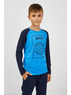 Fiú T -phirt hosszú ujjú SAM 73 JACK BT 553 ÉLÉNKKÉK