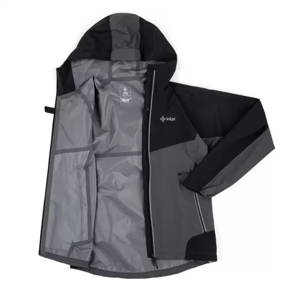  Hardshell férfi kabát KILPI HURRICANE-M QM0109KI SÖTÉTSZÜRKE 