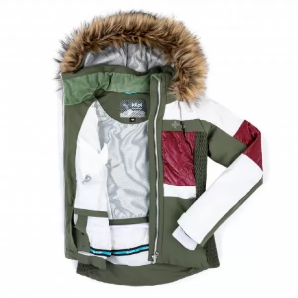 Női sídzseki KILPI ELZA-W QL0154KI KHAKI 
