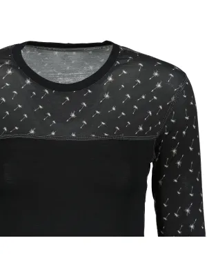 Női thermo felső SENSOR MERINO IMPRESS 19200025 FEKETE/PATTERN