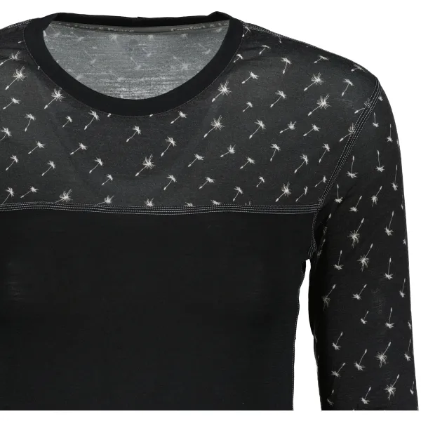  Női thermo felső SENSOR MERINO IMPRESS 19200025 FEKETE/PATTERN 
