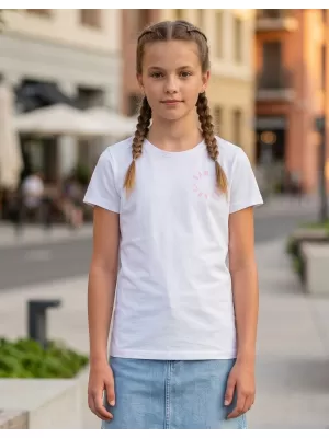 Lány t -póló rövid ujjú SAM 73 LEONI GT 553 FEHÉR