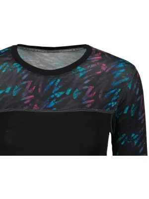 Női thermo felső SENSOR MERINO IMPRESS 21200018 FEKETE/STRIPES