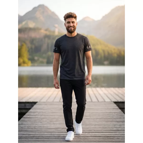  Rövid ujjú férfi póló SAM 73 MATTHEW MT 779 FEKETE 