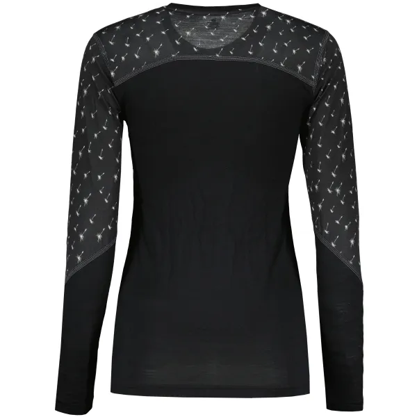  Női thermo felső SENSOR MERINO IMPRESS 19200025 FEKETE/PATTERN 