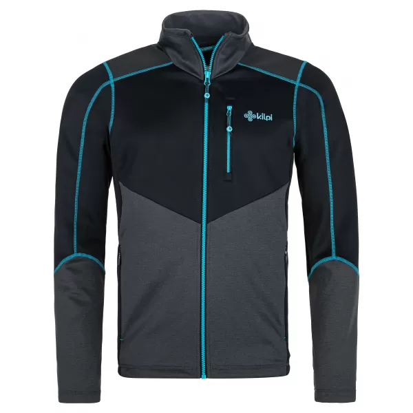  Férfi polár pulóver KILPI TEAM FLEECE-M QM0007KI FEKETE 