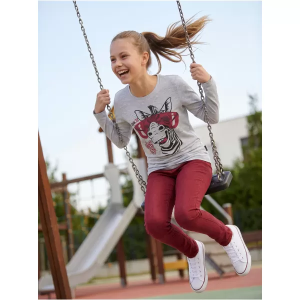  Lány t -póló, hosszú ujjú SAM 73 AGNES GT 555 VILÁGOSSZÜRKE 