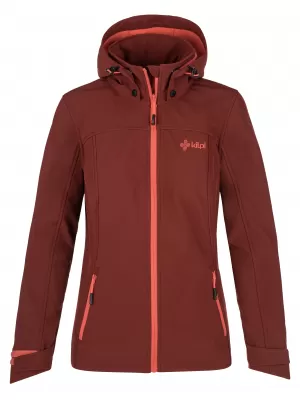 Női softshell kabát KILPI RAVIA-W PL0035KI SÖTÉT VÖRÖS