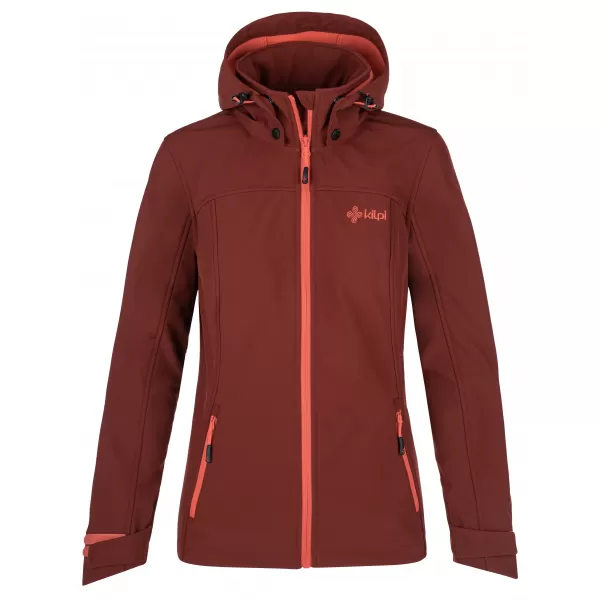  Női softshell kabát KILPI RAVIA-W PL0035KI SÖTÉT VÖRÖS 