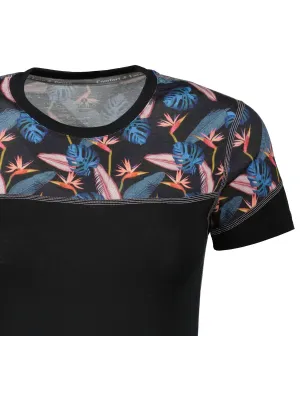Női termo felső SENSOR MERINO IMPRESS 21100008 FEKETE/FLORAL