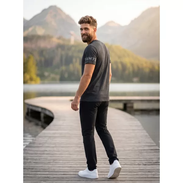 Rövid ujjú férfi póló SAM 73 MATTHEW MT 779 FEKETE 