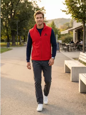 Férfi polár mellény ALTISPORT ALM006518 PIROS