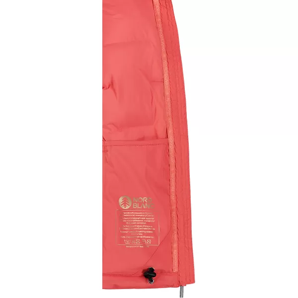 Női téli mellény NORDBLANC PLAINNESS NBWJL7536 VÖRÖS KORALL 