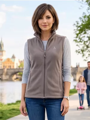Női gyapjú mellény ALTISPORT ALW002518 ACÉLSZÜRKE