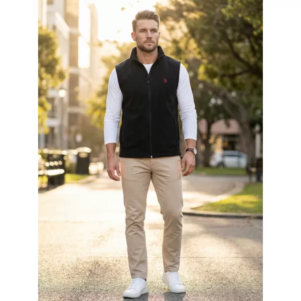  Férfi polár mellény ALTISPORT ALM002518 FEKETE ÉS PIROS 