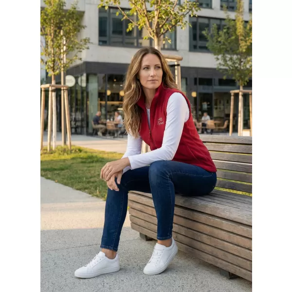  Női gyapjú mellény ALTISPORT ALW056518 BURGUNDIA 