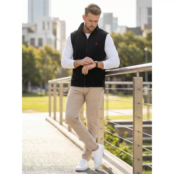  Férfi polár mellény ALTISPORT ALM002518 FEKETE ÉS PIROS 