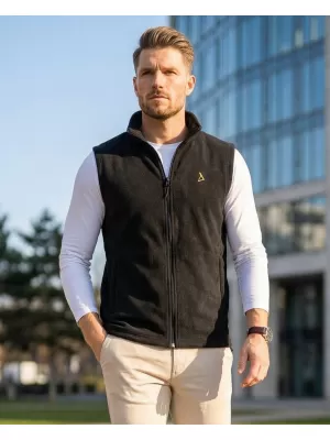 Férfi polár mellény ALTISPORT ALM002518 FEKETE ÉS ARANY