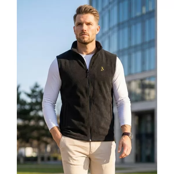  Férfi polár mellény ALTISPORT ALM002518 FEKETE ÉS ARANY 