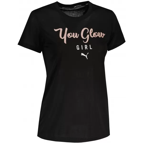  Női póló PUMA PERFORMANCE SLOGAN SS TEE 520920-51 PUMA FEKETE/Q4 