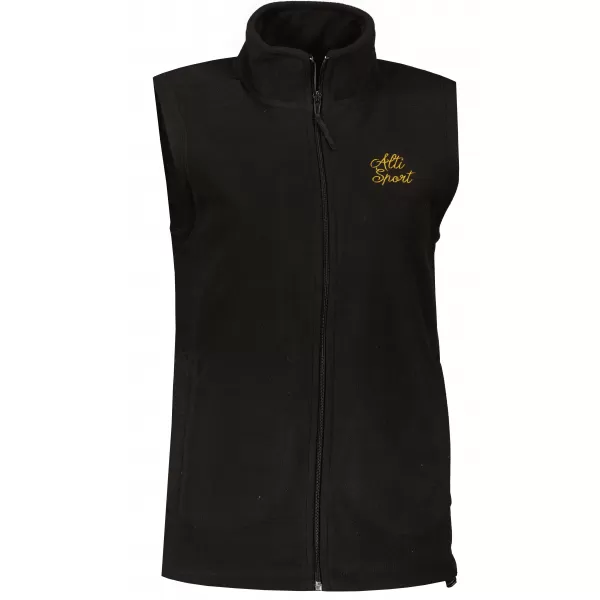  Női gyapjú mellény ALTISPORT ALW056518 FEKETE ÉS ARANY 