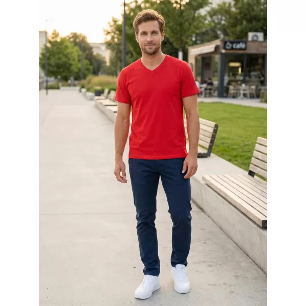  Rövid ujjú férfi póló SAM 73 BLANE MT 807 PIROS 