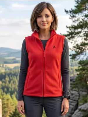 Női gyapjú mellény ALTISPORT ALW002518 PIROS