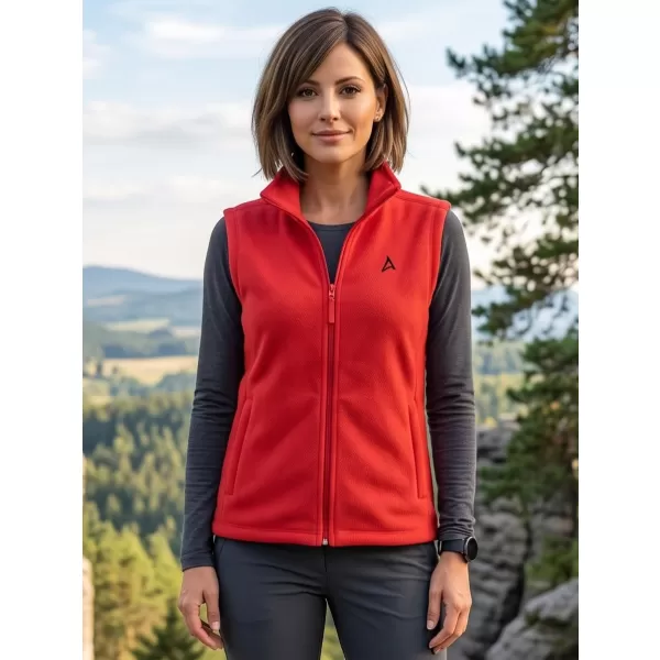  Női gyapjú mellény ALTISPORT ALW002518 PIROS 