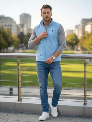 Férfi polár mellény ALTISPORT ALM002518 ÉGSZÍNKÉK