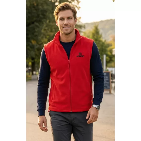  Férfi polár mellény ALTISPORT ALM006518 PIROS 