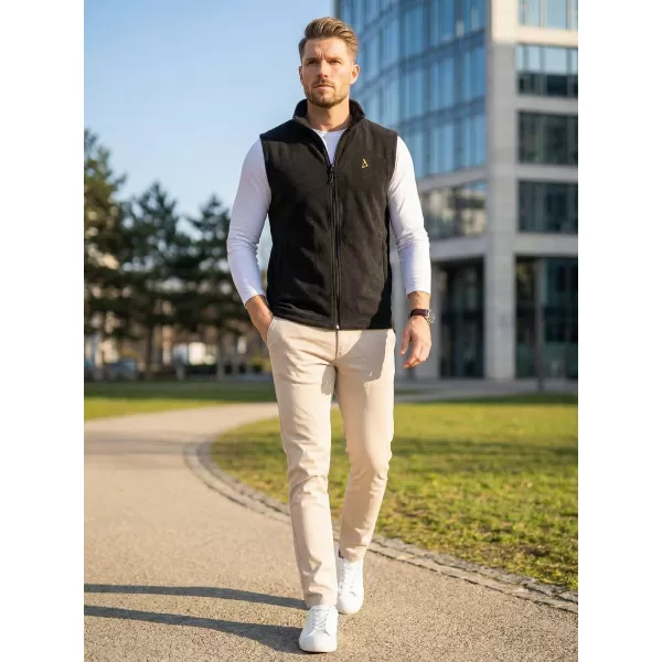  Férfi polár mellény ALTISPORT ALM002518 FEKETE ÉS ARANY 