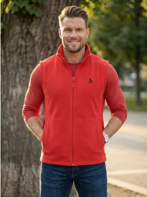 Férfi polár mellény ALTISPORT ALM002518 PIROS