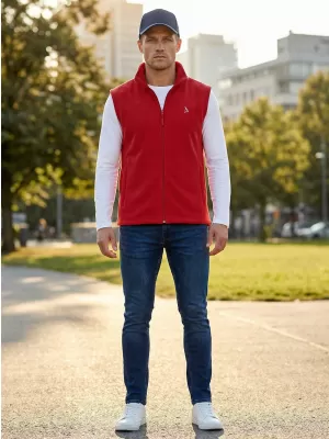 Férfi polár mellény ALTISPORT ALM002518 BURGUNDIA