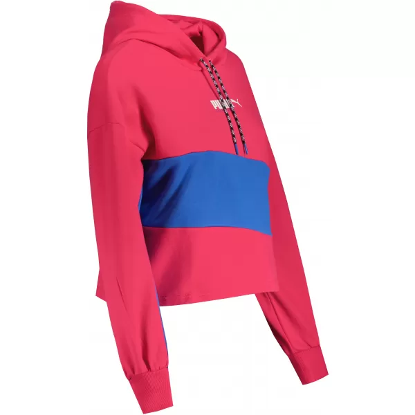  Női crop felső pulóver PUMA INTL HOODIE TR 531649-14 CÉKLA LILA 