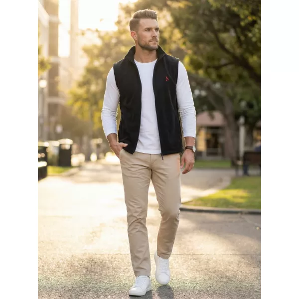  Férfi polár mellény ALTISPORT ALM002518 FEKETE ÉS PIROS 