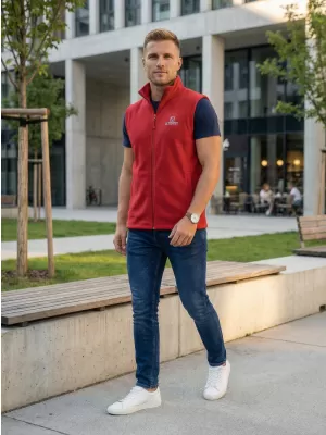 Férfi polár mellény ALTISPORT ALM006518 BURGUNDIA