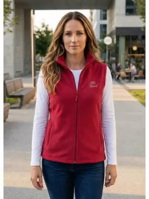 Női gyapjú mellény ALTISPORT ALW056518 BURGUNDIA
