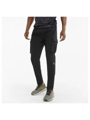 Férfi melegítőnadrág PUMA RUN WOVEN CARGO PANT M 520864-01 PUMA FEKETE