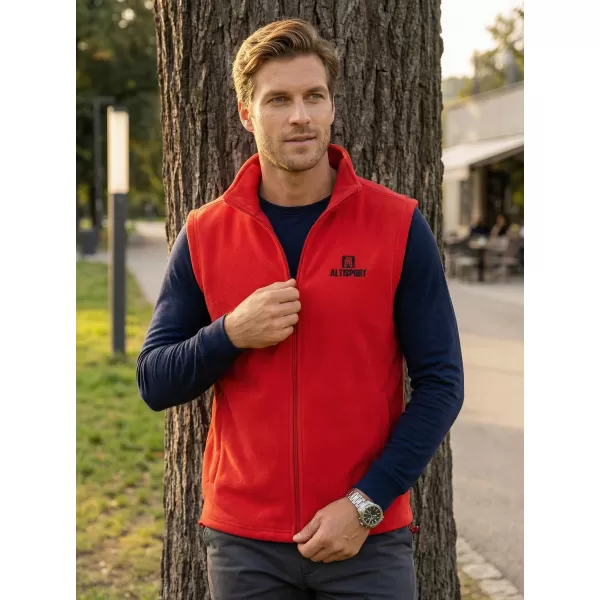  Férfi polár mellény ALTISPORT ALM006518 PIROS 