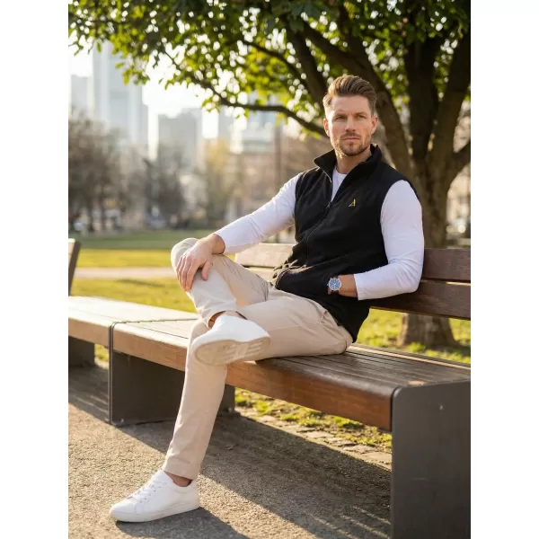  Férfi polár mellény ALTISPORT ALM002518 FEKETE ÉS ARANY 