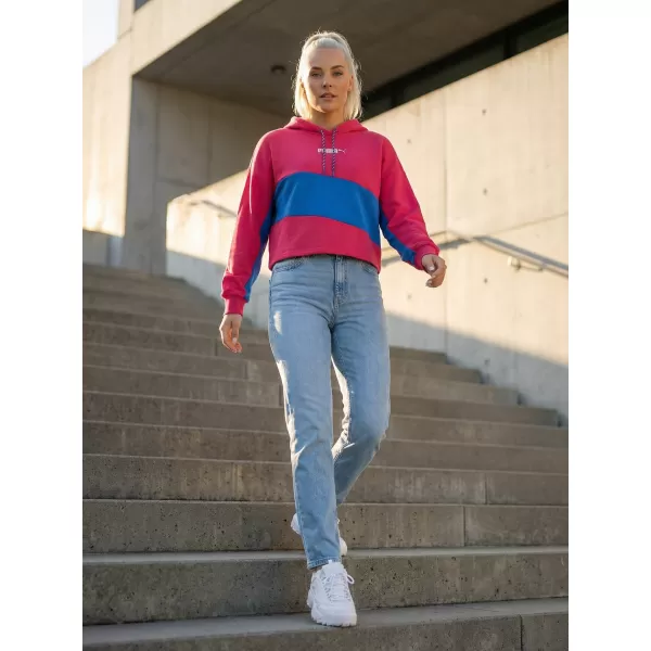  Női crop felső pulóver PUMA INTL HOODIE TR 531649-14 CÉKLA LILA 