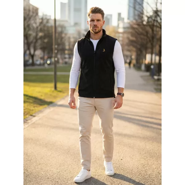  Férfi polár mellény ALTISPORT ALM002518 FEKETE ÉS ARANY 