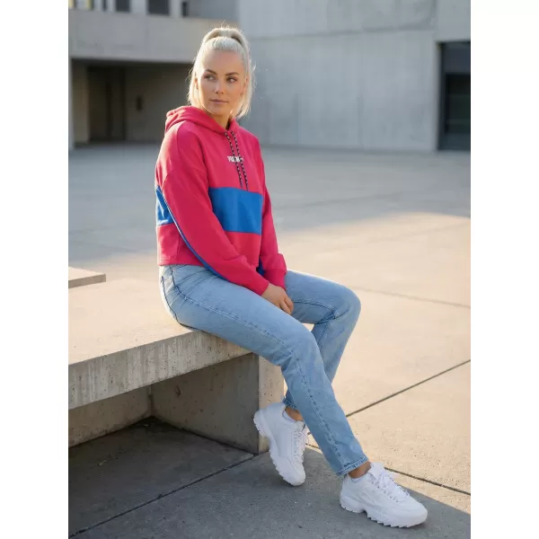  Női crop felső pulóver PUMA INTL HOODIE TR 531649-14 CÉKLA LILA 