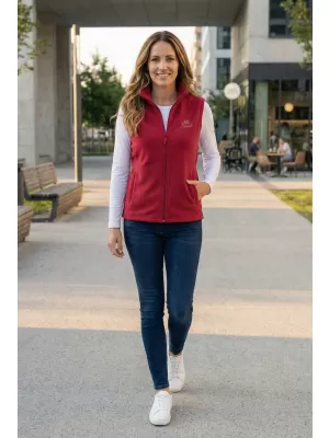 Női gyapjú mellény ALTISPORT ALW056518 BURGUNDIA