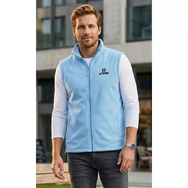  Férfi polár mellény ALTISPORT ALM006518 ÉGSZÍNKÉK 