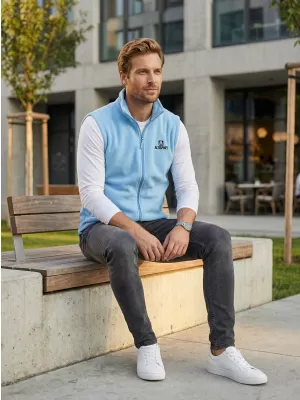 Férfi polár mellény ALTISPORT ALM006518 ÉGSZÍNKÉK