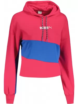 Női crop felső pulóver PUMA INTL HOODIE TR 531649-14 CÉKLA LILA