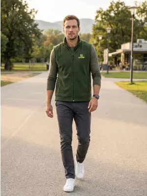 Férfi polár mellény ALTISPORT ALM006518 ÜVEG ZÖLD