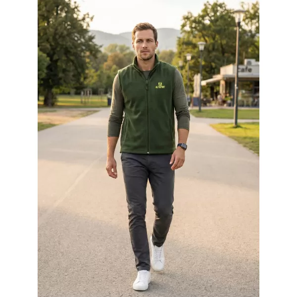 Férfi polár mellény ALTISPORT ALM006518 ÜVEG ZÖLD 
